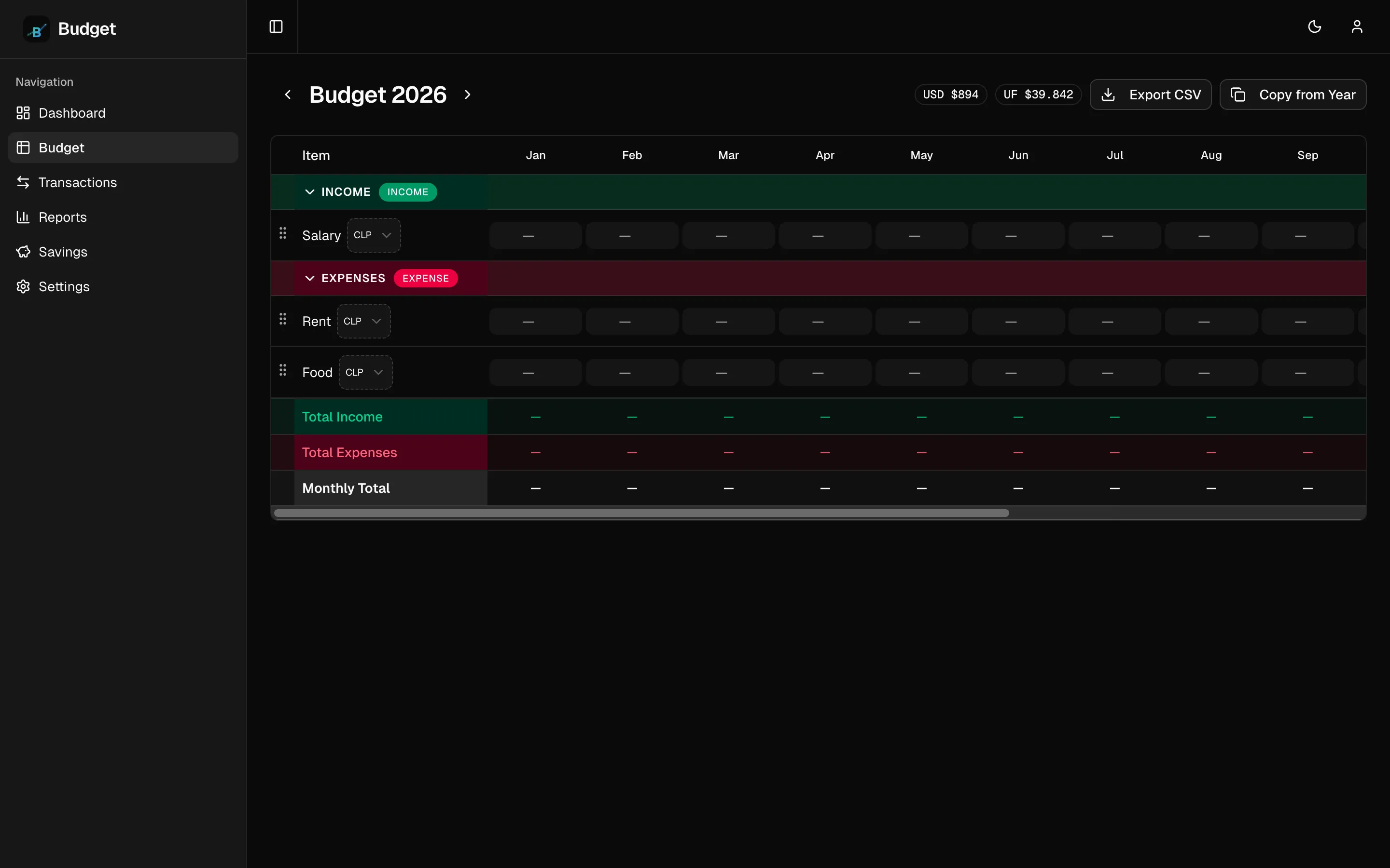 Budget - Budget Planning